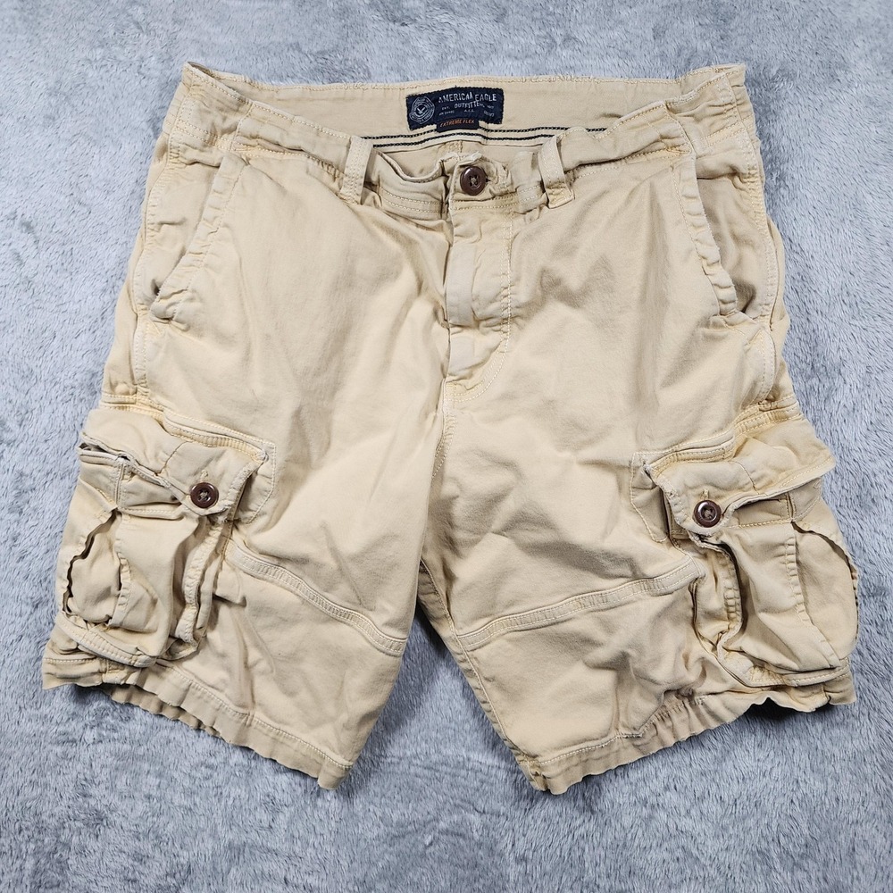 American Eagle Cargo Shorts Mens (Fits 32) Y2K Gorpcore Casual Summer Retro - Picture 1 of 14
